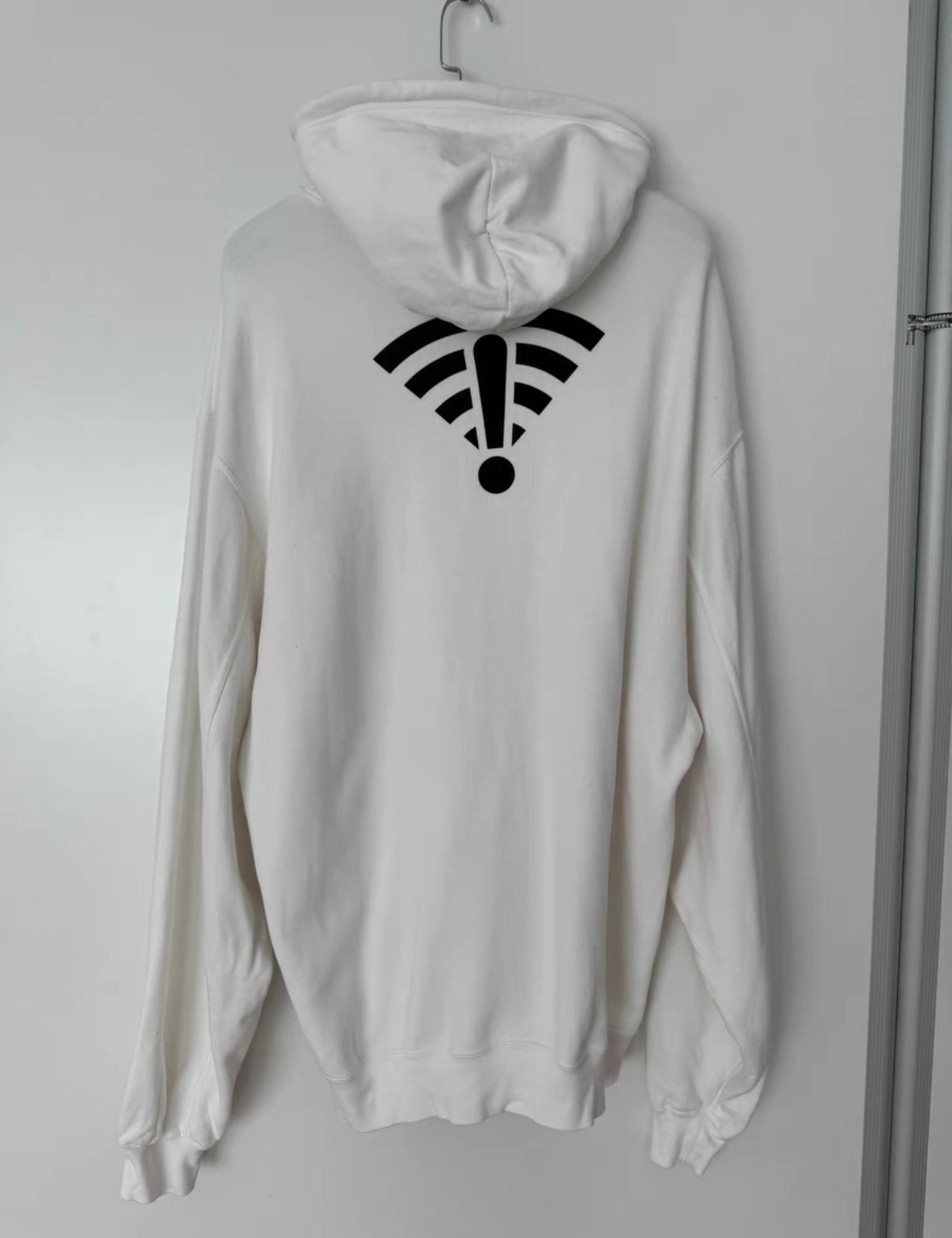 Balenciaga 'WiFi' Oversized Hoodie - White