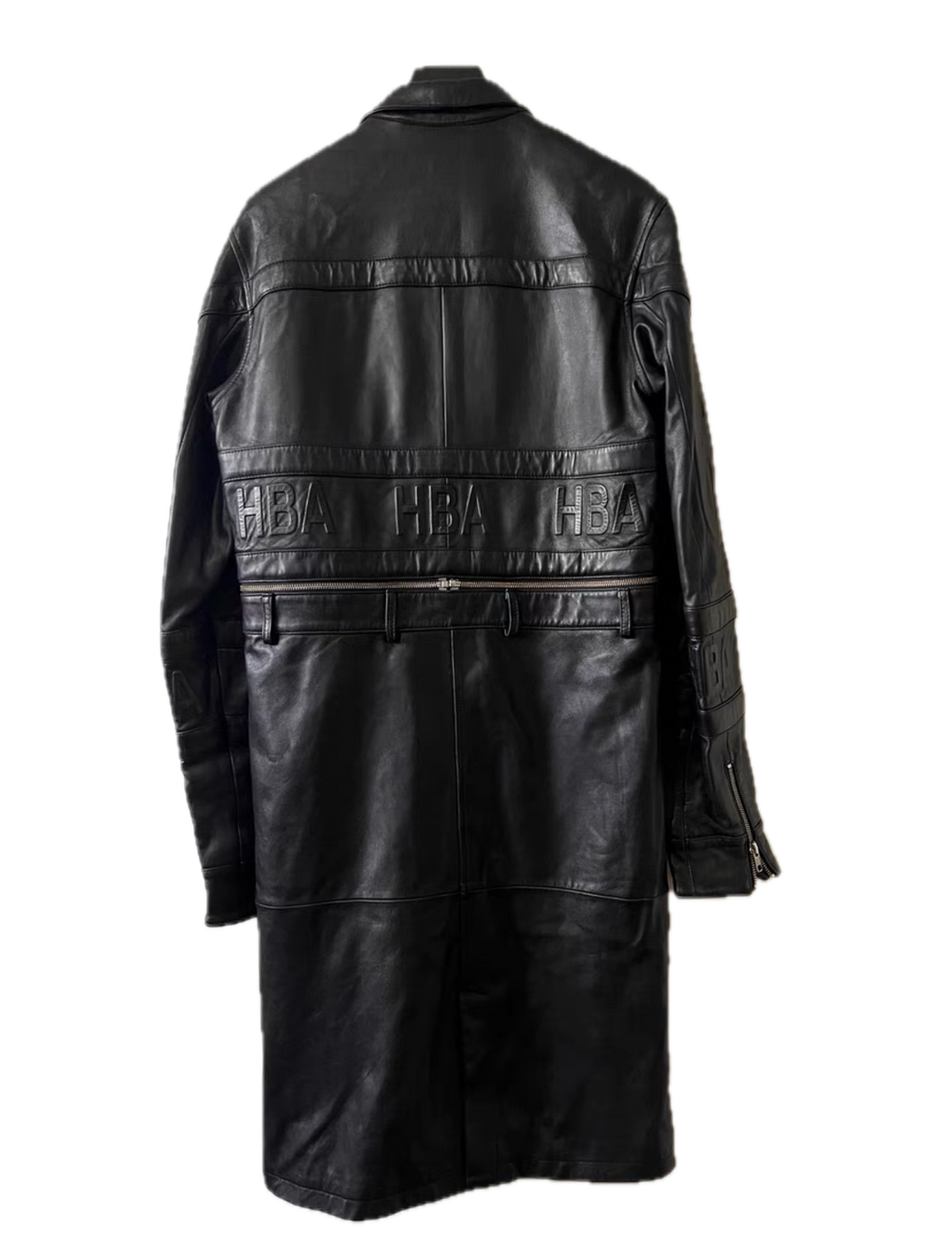 HBA Hood By Air 14FW Embossed Detachable Leather Coat