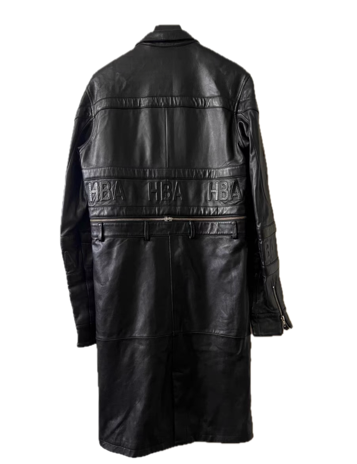 HBA Hood By Air 14FW Embossed Detachable Leather Coat