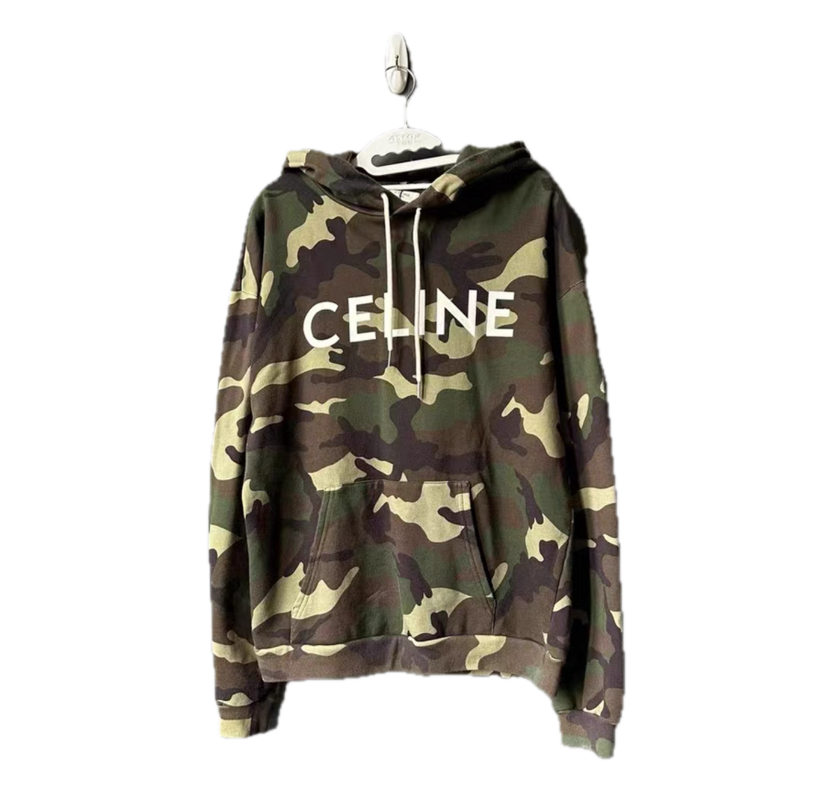 Celine Camo Logo Hoodie