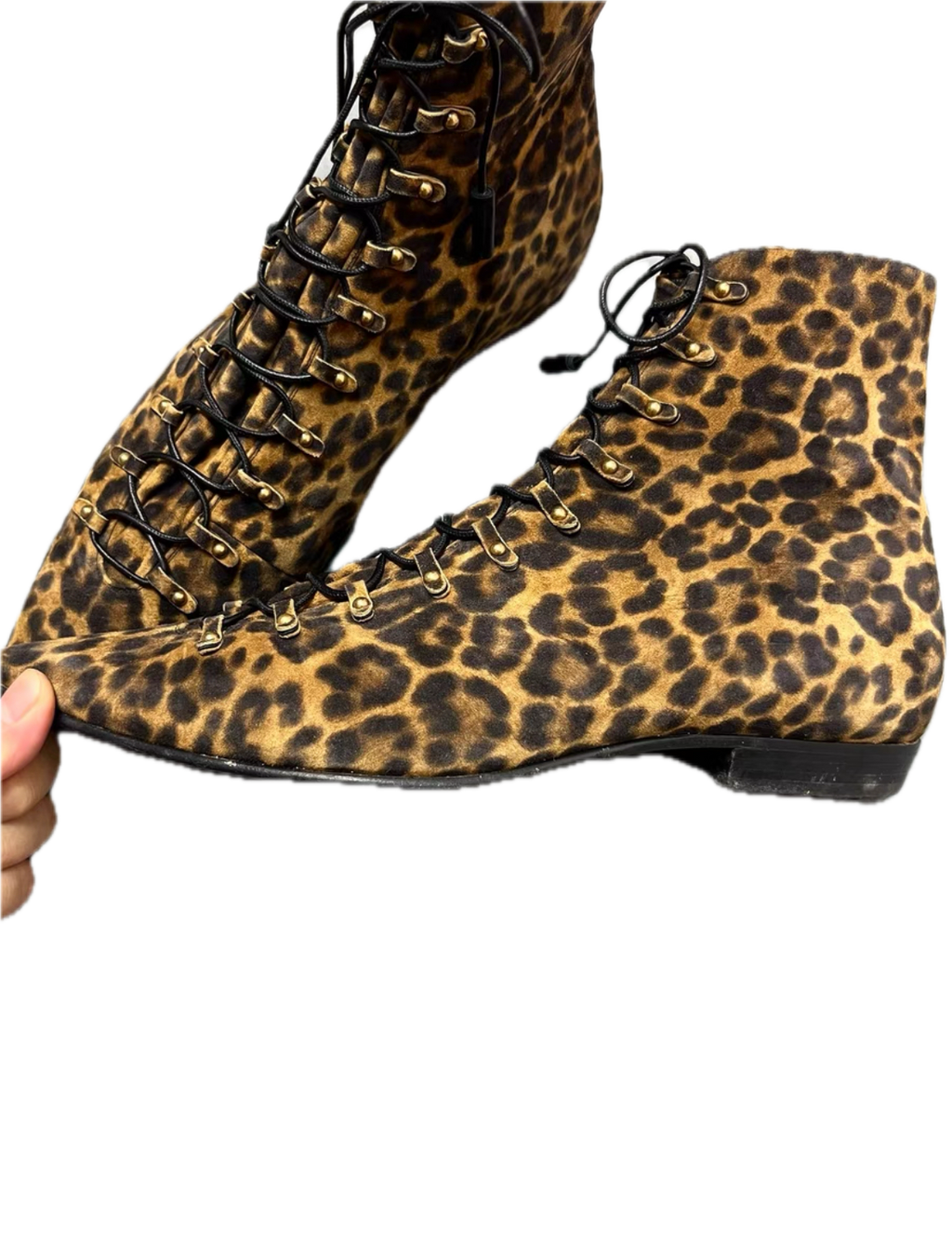 Saint Laurent 22SS Leopard Chelsea Boots