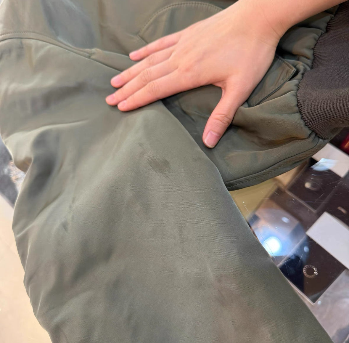 Balenciaga Military Green Bomber Jacket