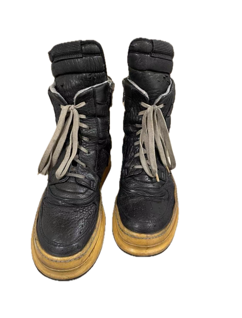 Rick Owens 09FW Dunk Patent Leather Black