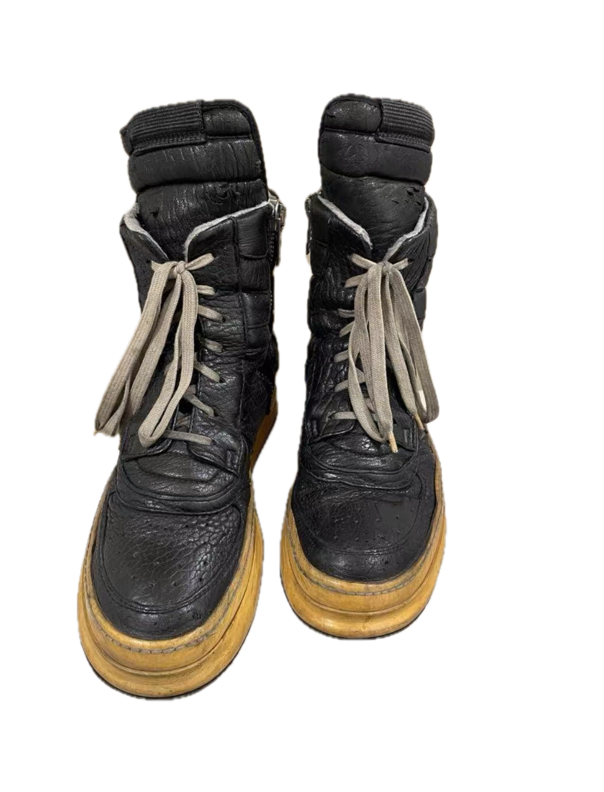 Rick Owens 09FW Dunk Patent Leather Black