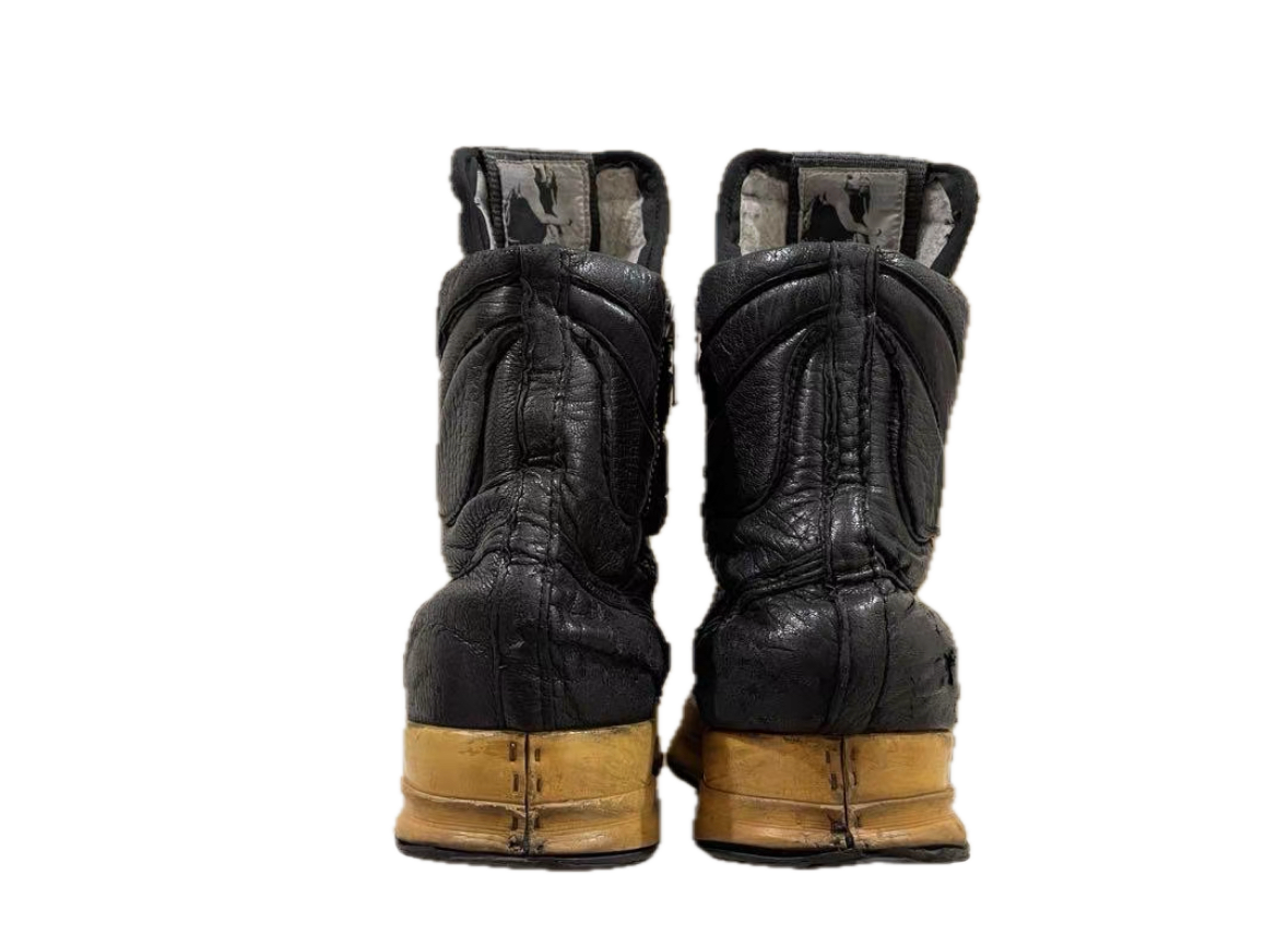Rick Owens 09FW Dunk Patent Leather Black