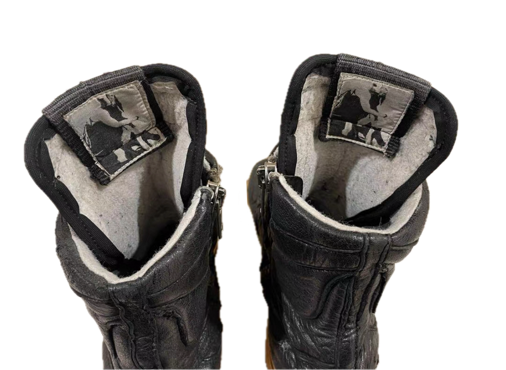 Rick Owens 09FW Dunk Patent Leather Black