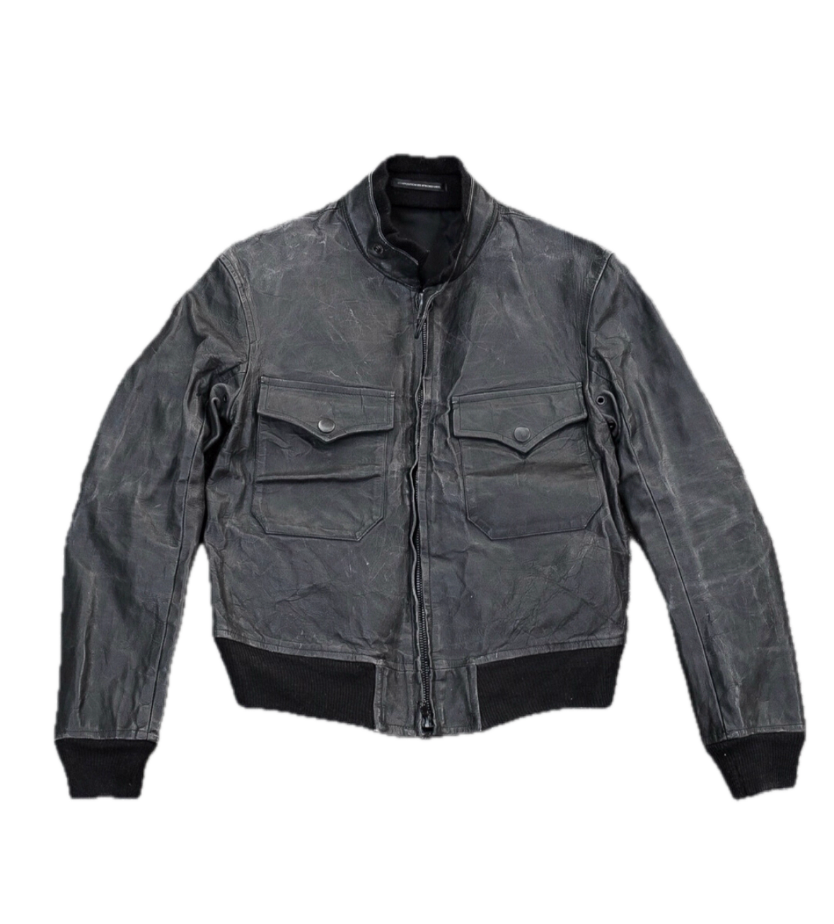 Yohji Yamamoto Striper & Gun Print Bomber