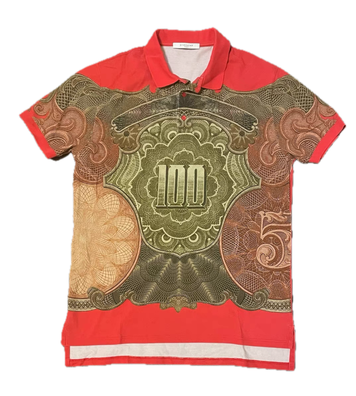 Givenchy Columbian Narcos Baroque Dollar Piqué Polo