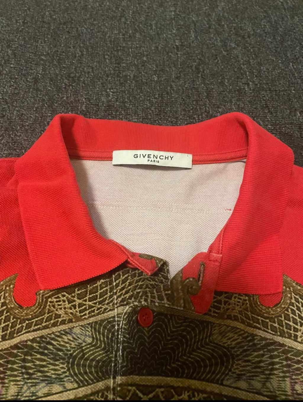 Givenchy Columbian Narcos Baroque Dollar Piqué Polo