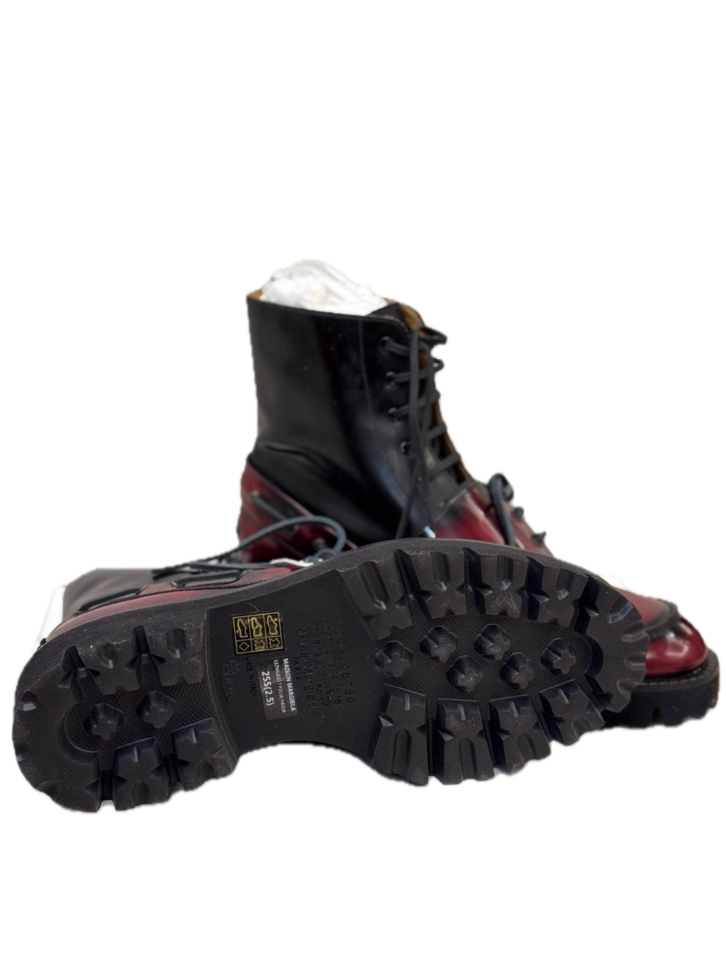 Maison Margiela Mainline Patchwork Leather Boots