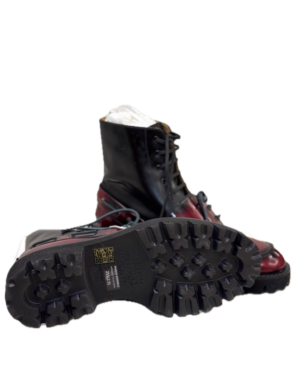 Maison Margiela Mainline Patchwork Leather Boots