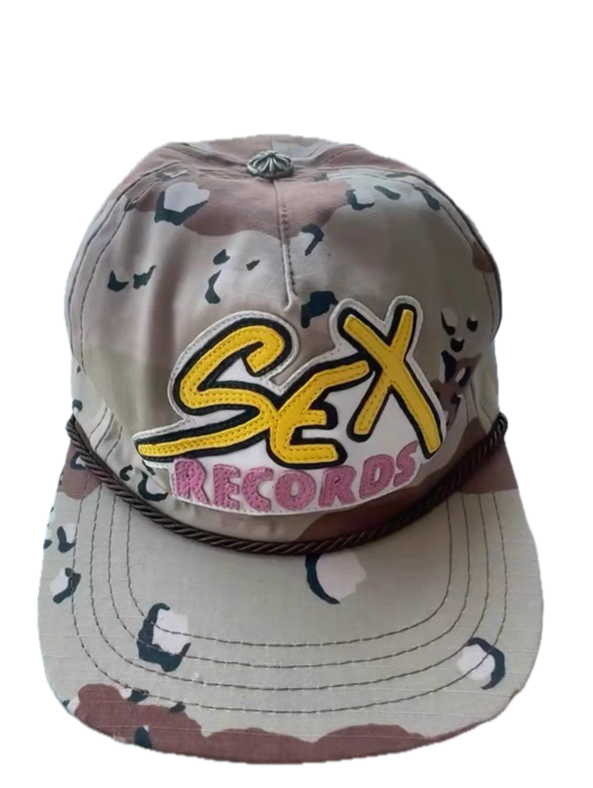 Chrome Hearts Sex Records Camo Baseball Cap
