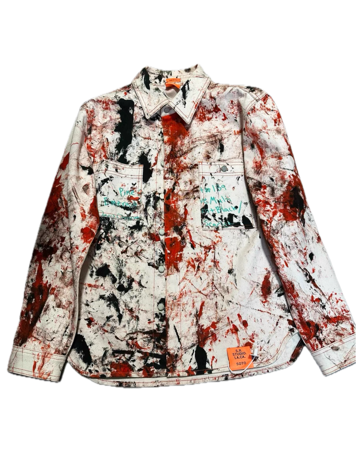 Sterling Ruby x Raf Simons S.R. Studios SS19 Paint Splatter Soto Shirt