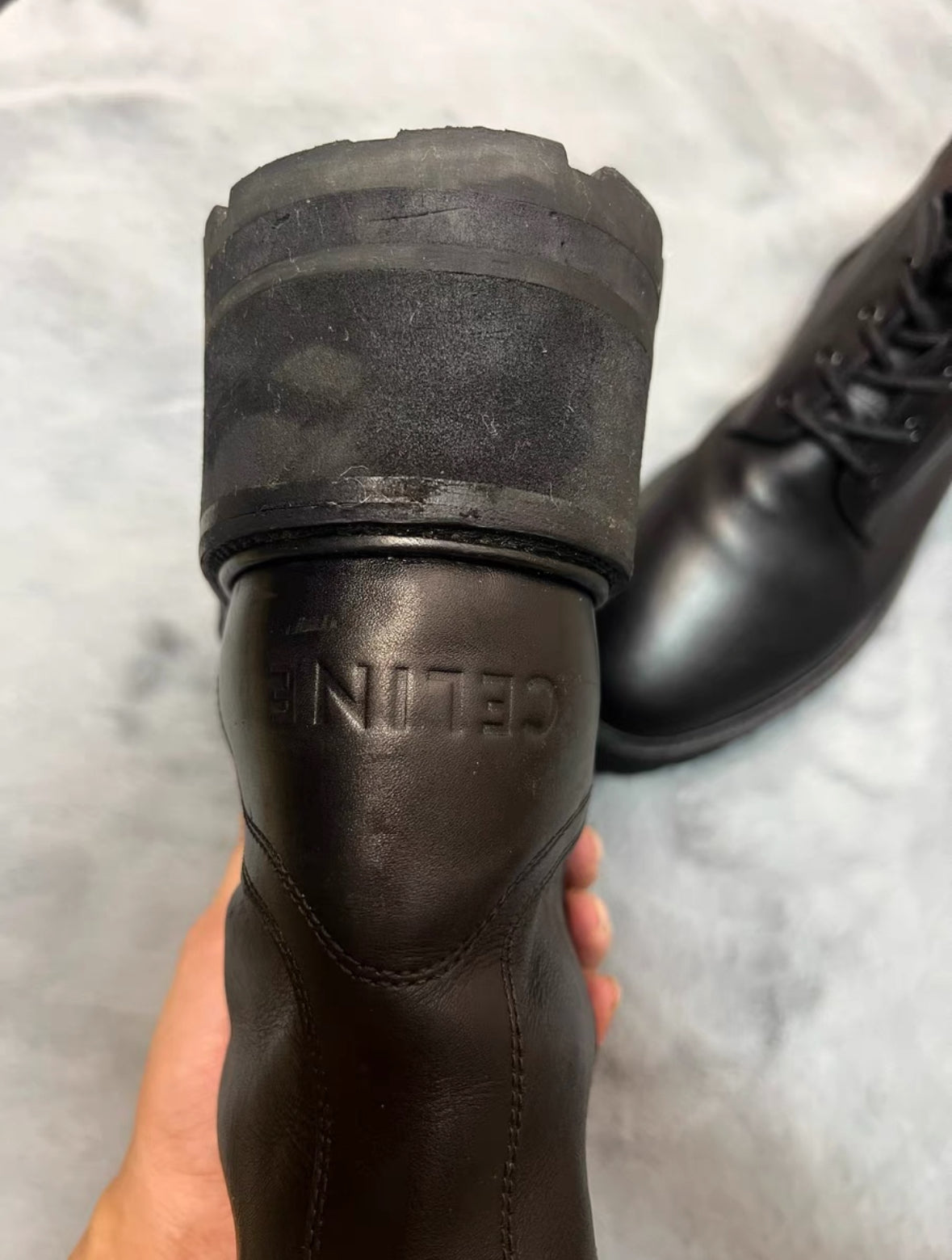 Celine SS22 Runway High-Platform Martin Boots
