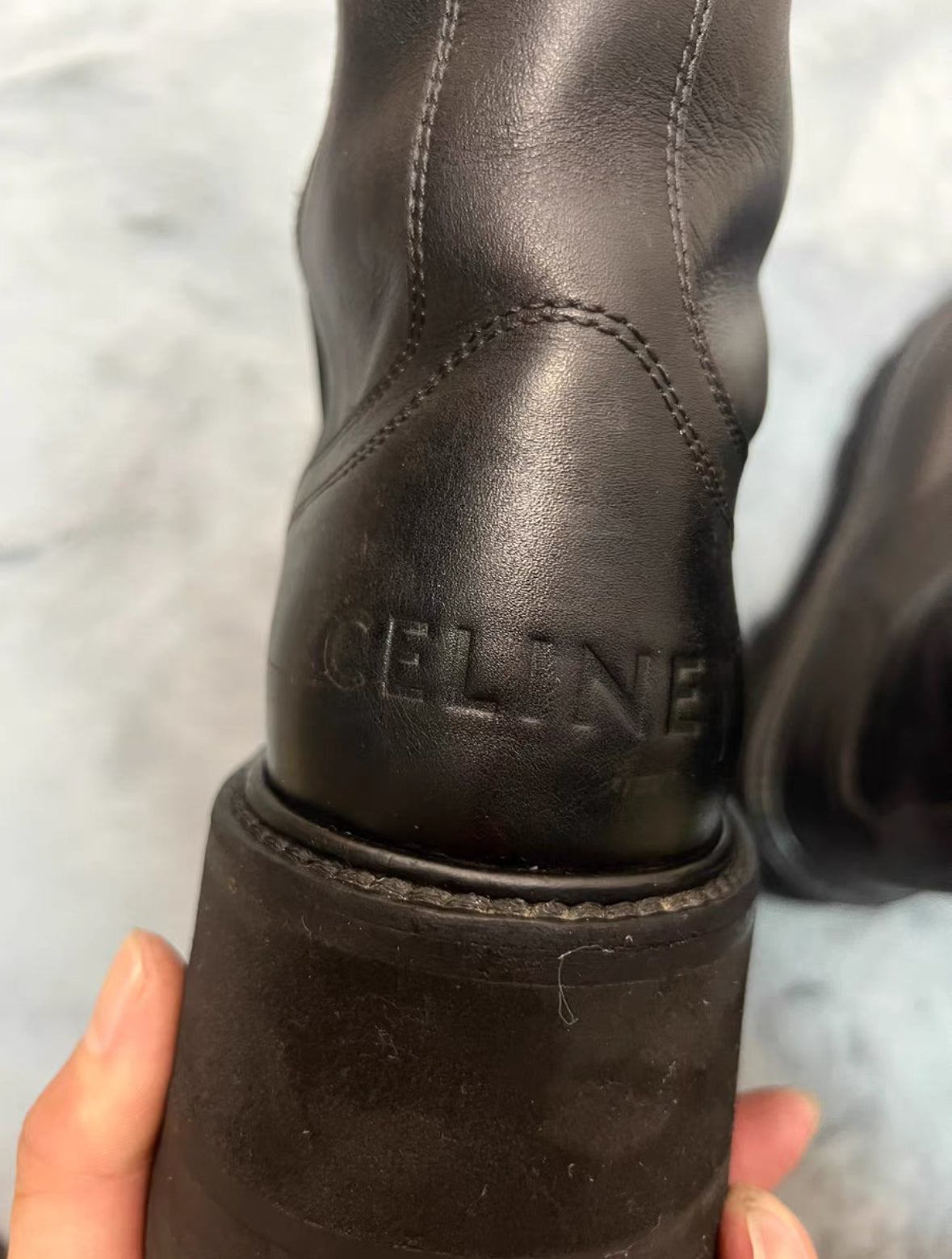 Celine SS22 Runway High-Platform Martin Boots