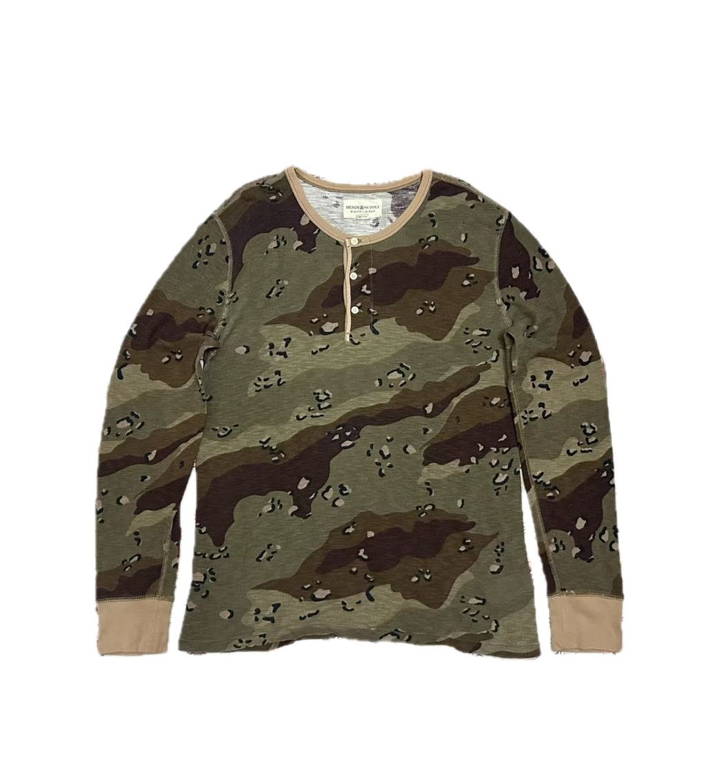 Denim & Supply Ralph Lauren Camo Waffle Henley (Thin)