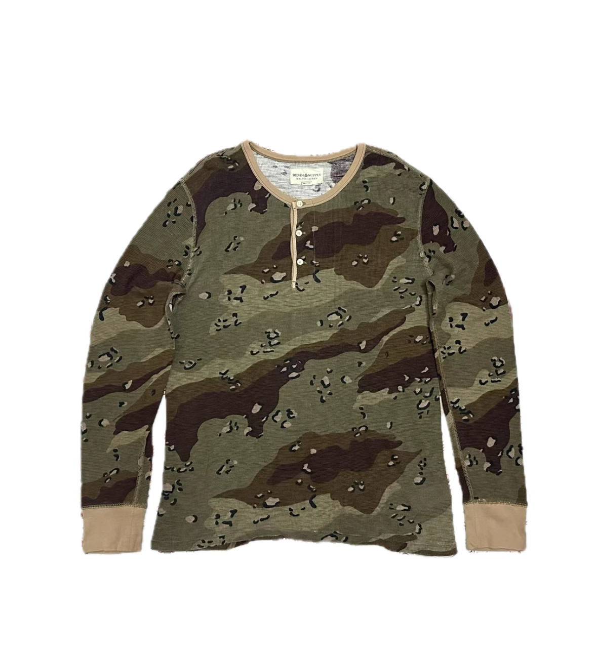 Denim & Supply Ralph Lauren Camo Waffle Henley (Thin)