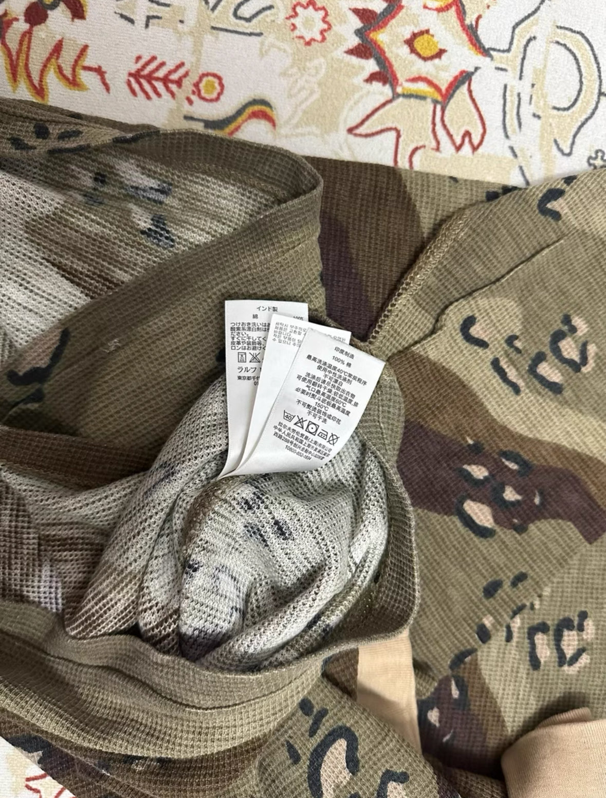Denim & Supply Ralph Lauren Camo Waffle Henley (Thin)
