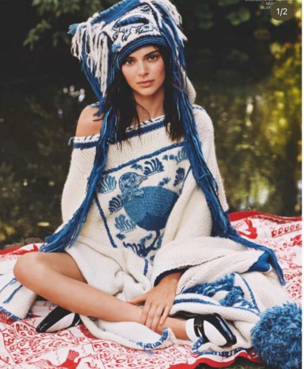 Loewe x William De Morgan 'Dragon' Beanie (Runway Collab)
