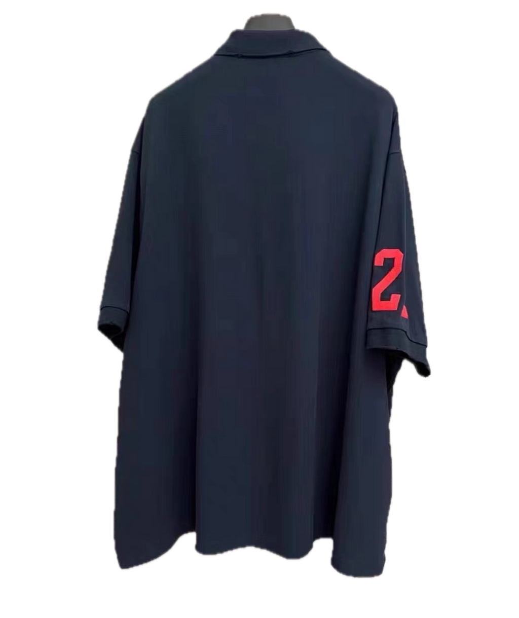 Balenciaga Embroidered Horse Polo Shirt