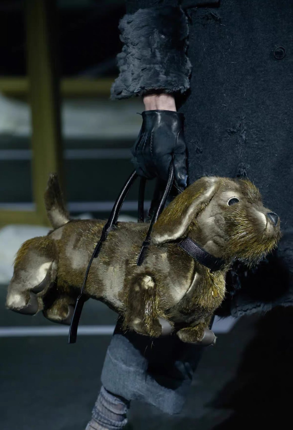 Thom Browne Runway Mink-Trim Puppy Bag (Showpiece)