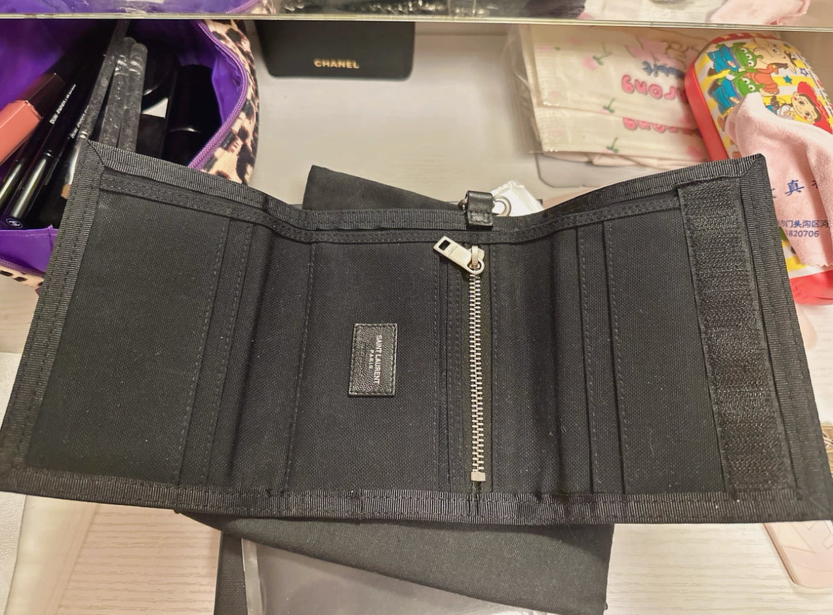 Saint Laurent Camo Foldable Wallet