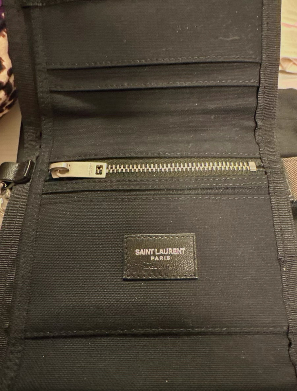 Saint Laurent Camo Foldable Wallet