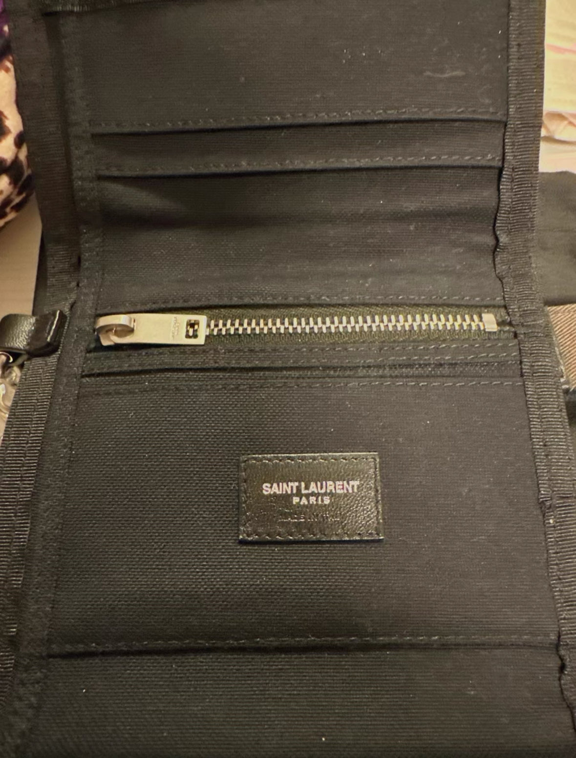 Saint Laurent Camo Foldable Wallet