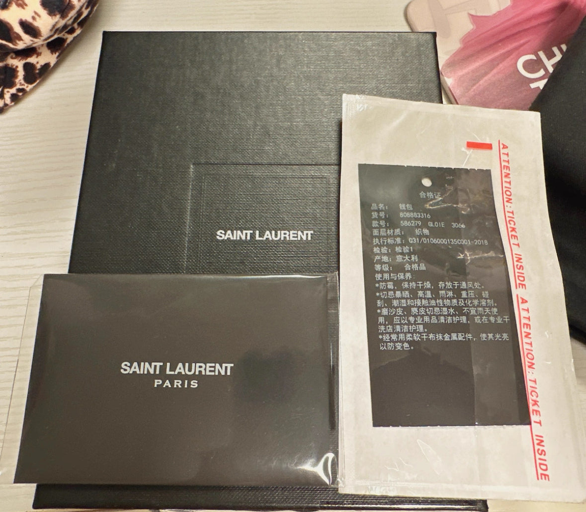 Saint Laurent Camo Foldable Wallet
