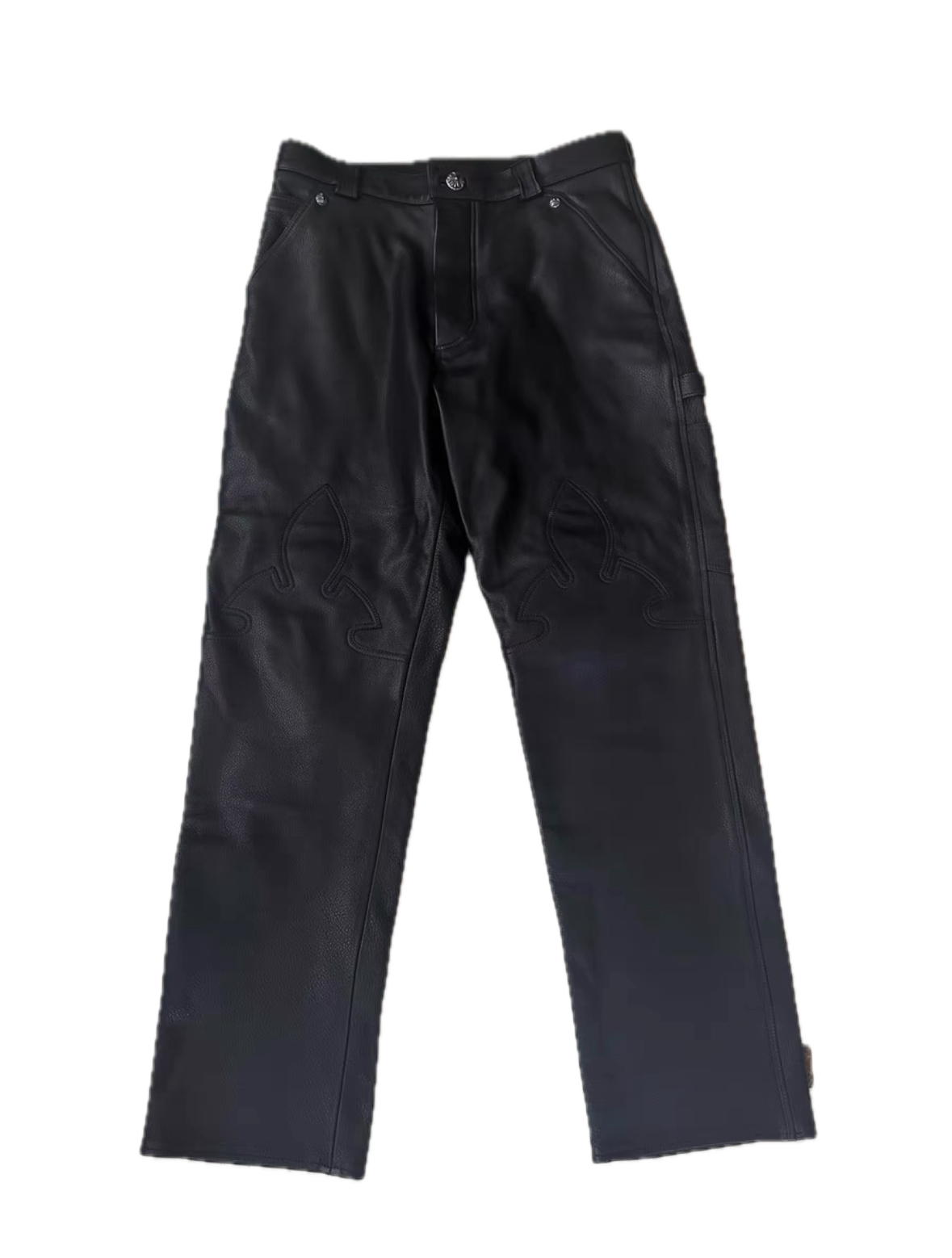 Chrome Hearts Flame Leather Pants