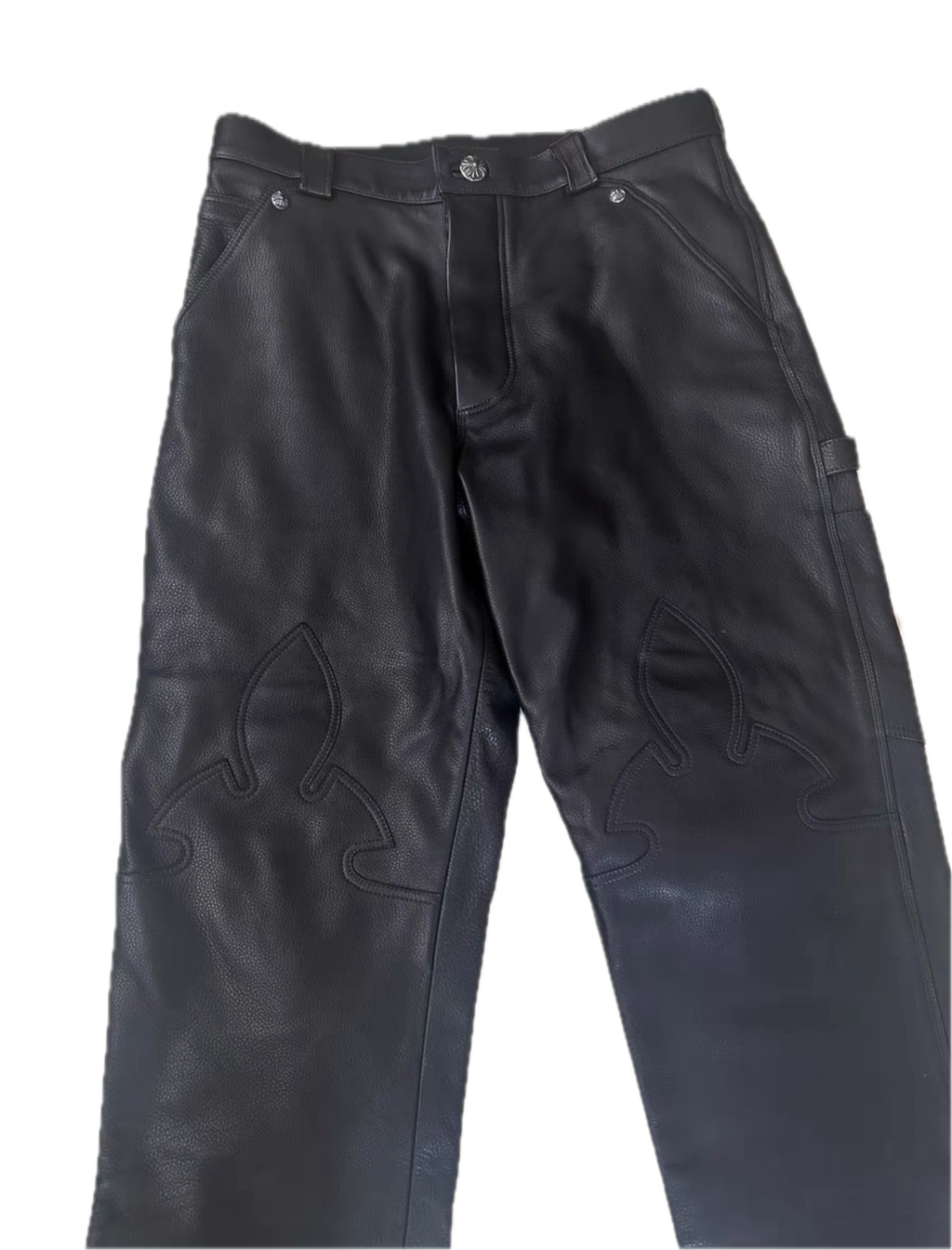 Chrome Hearts Flame Leather Pants