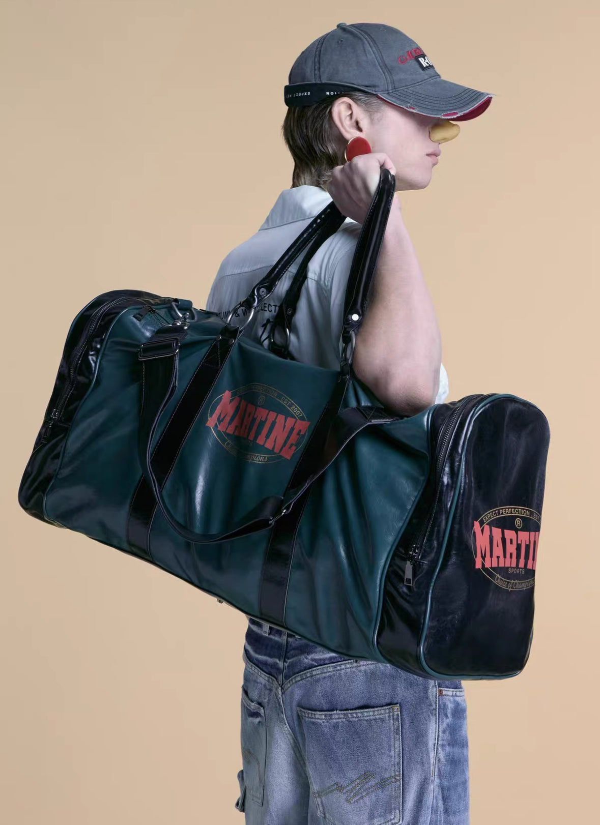 Martine Rose SS25 Vegan Leather Sports Bag