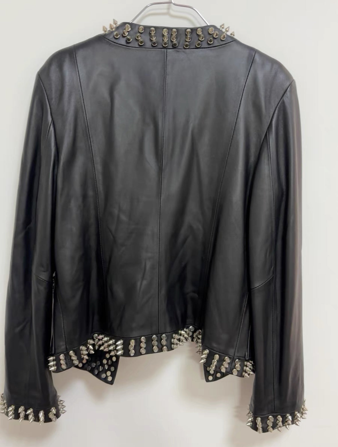 Balmain Sheepskin Cardigan Leather Jacket (Feminine Cut)