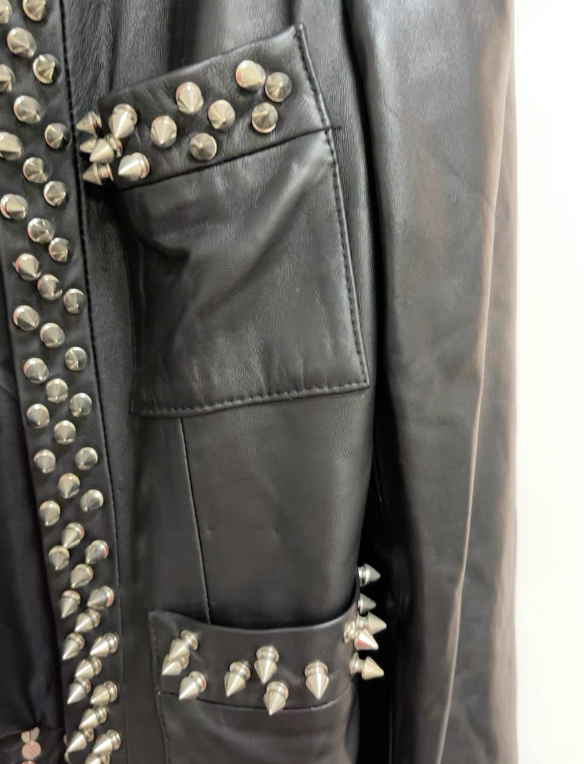 Balmain Sheepskin Cardigan Leather Jacket (Feminine Cut)