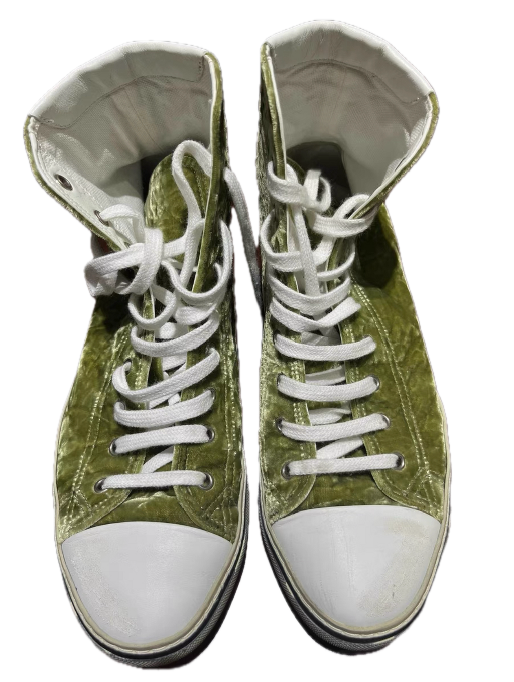 Saint Laurent SLP Velvet High-Top Sneakers