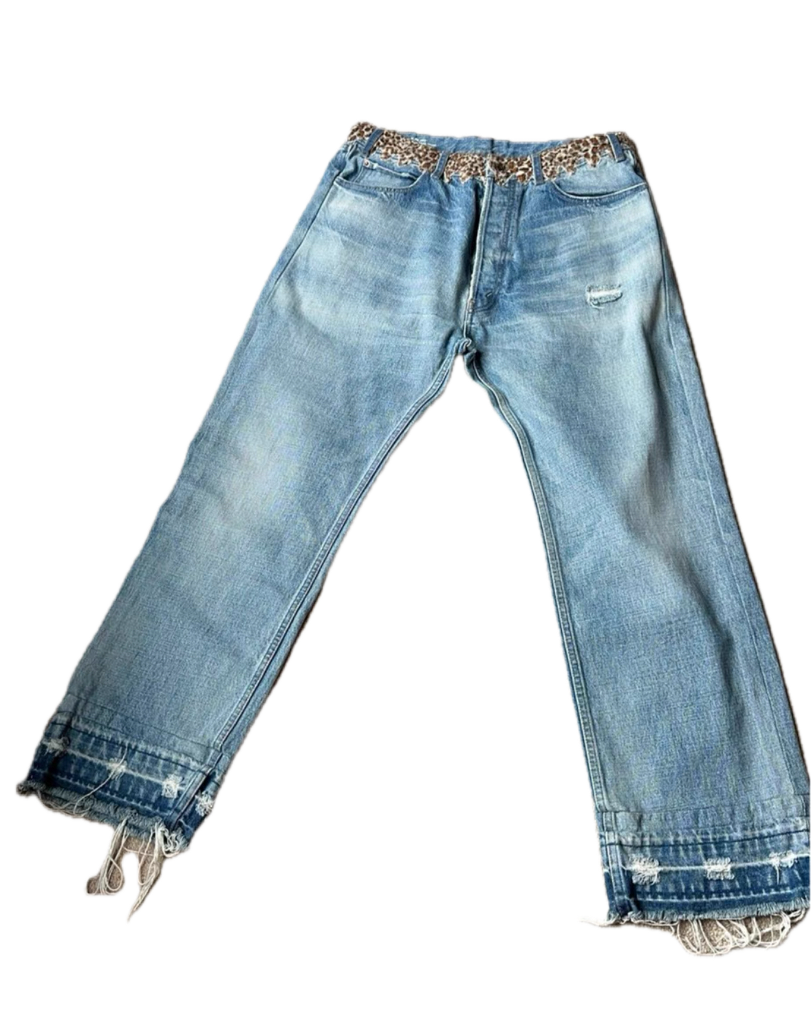 Celine Leopard Wesley Jeans (Altered Length)