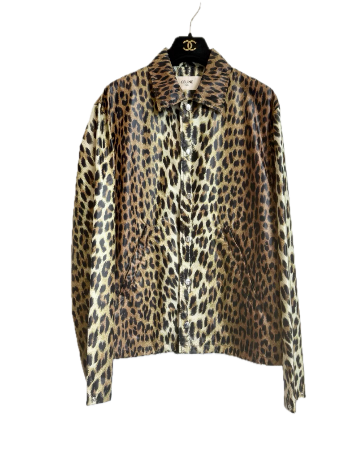 Celine 20SS Yellow Leopard Nylon Jacket