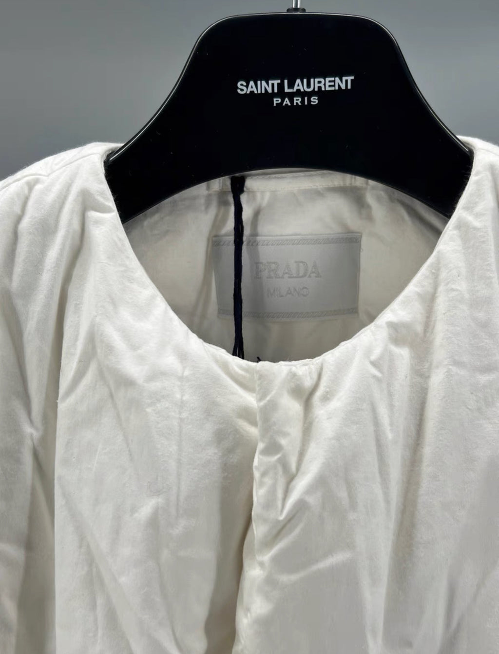 Prada Triangle Logo Cotton Down Jacket (Showpiece)