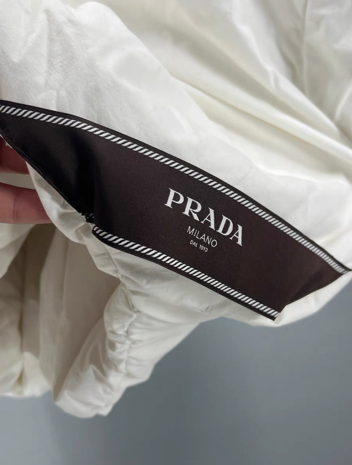 Prada Triangle Logo Cotton Down Jacket (Showpiece)
