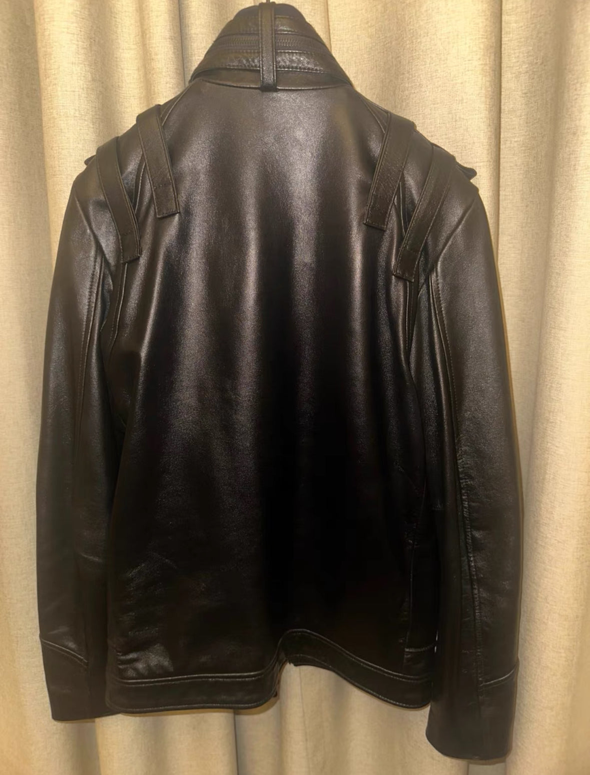 Balmain Bondage Strapped Leather Jacket FW10