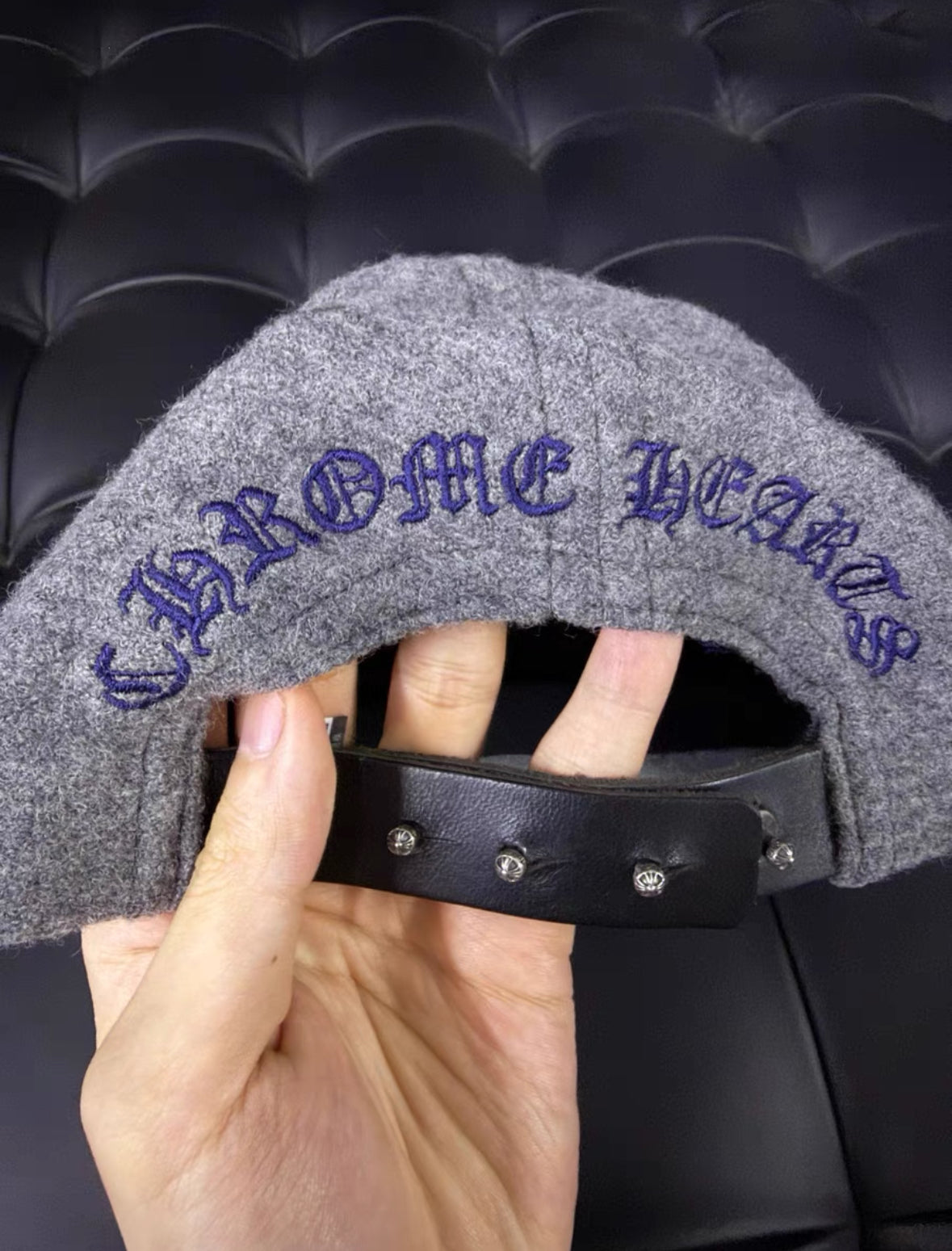 Chrome Hearts Cashmere Cross Patch Baseball Cap