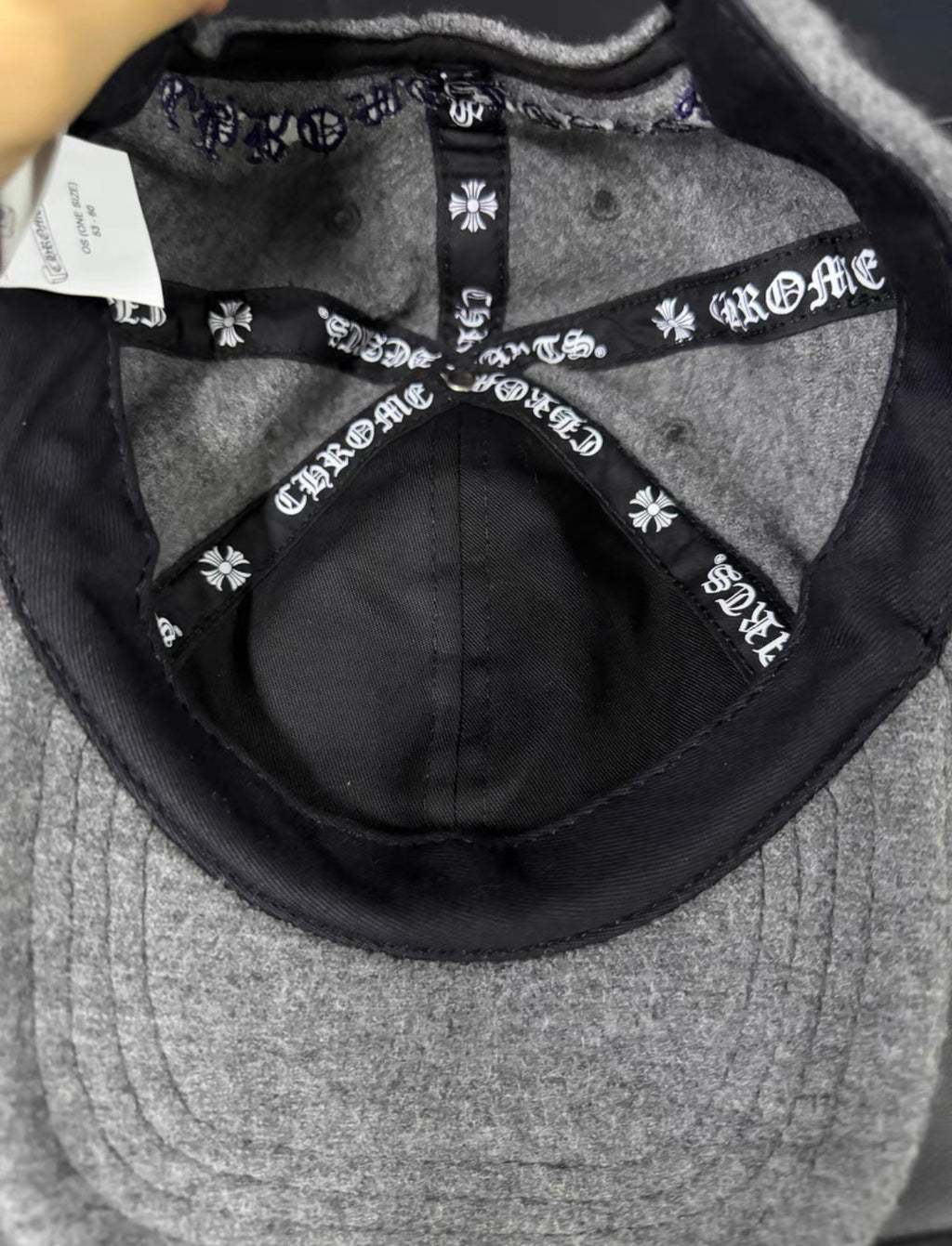 Chrome Hearts Cashmere Cross Patch Baseball Cap