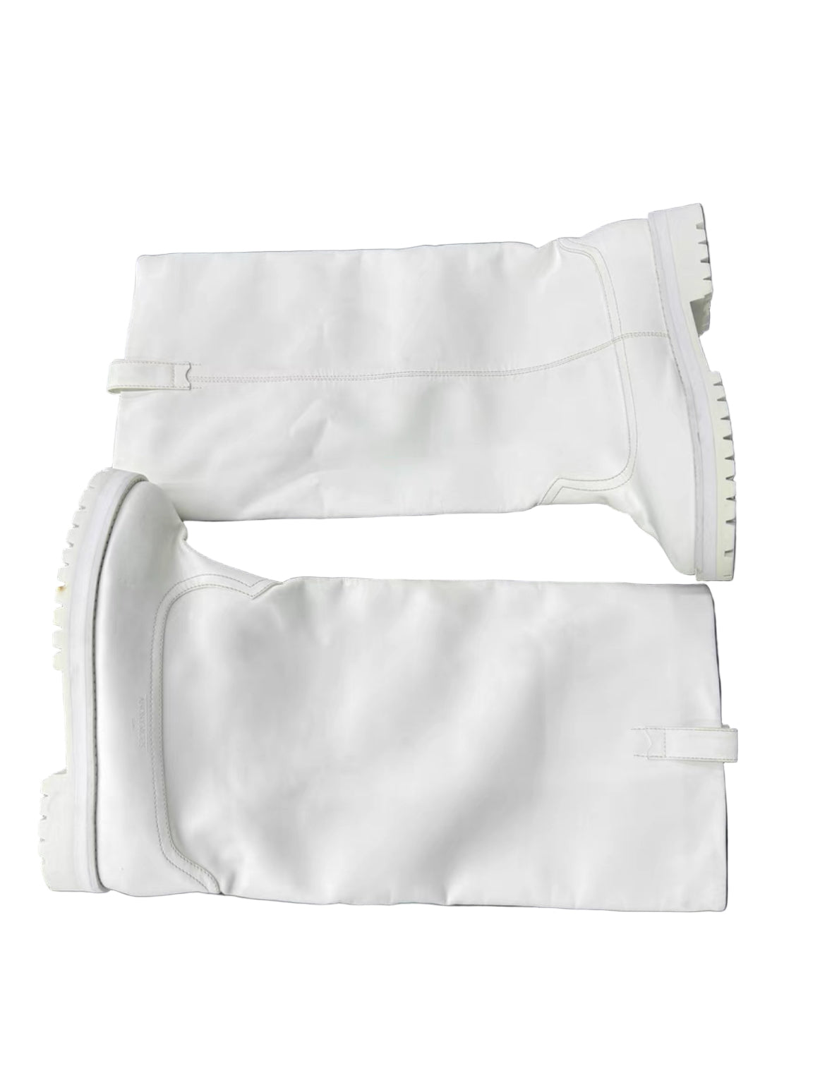 Anonymous Club Runway Wide Shaft Boots in White