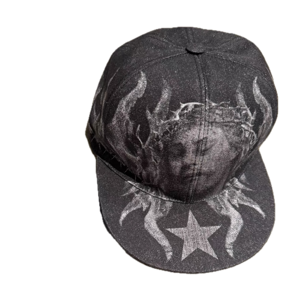 Givenchy 'Jesus' Flame Portrait Cap