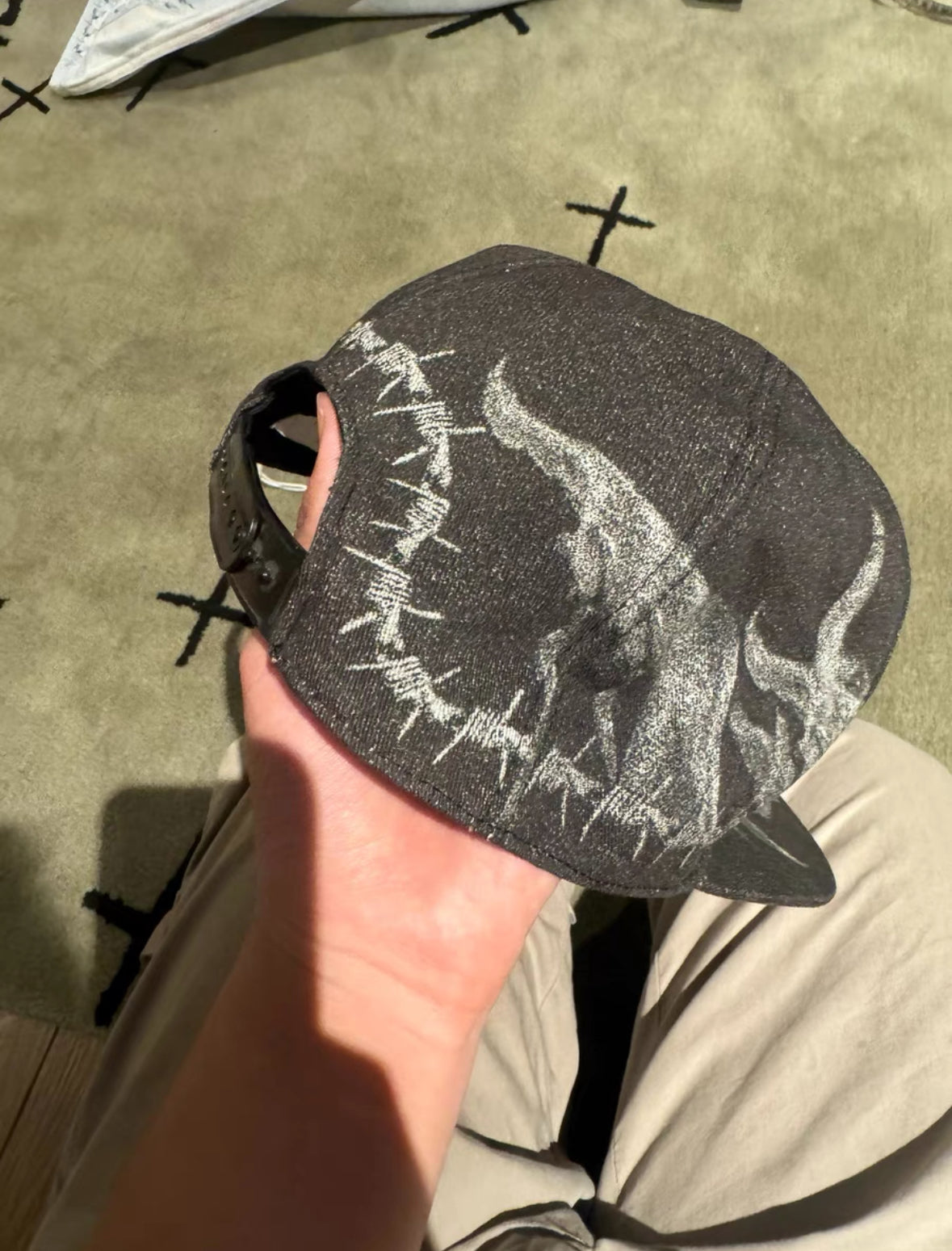 Givenchy 'Jesus' Flame Portrait Cap