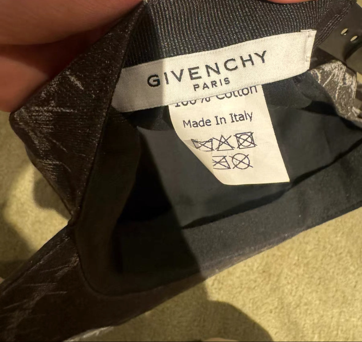 Givenchy 'Jesus' Flame Portrait Cap