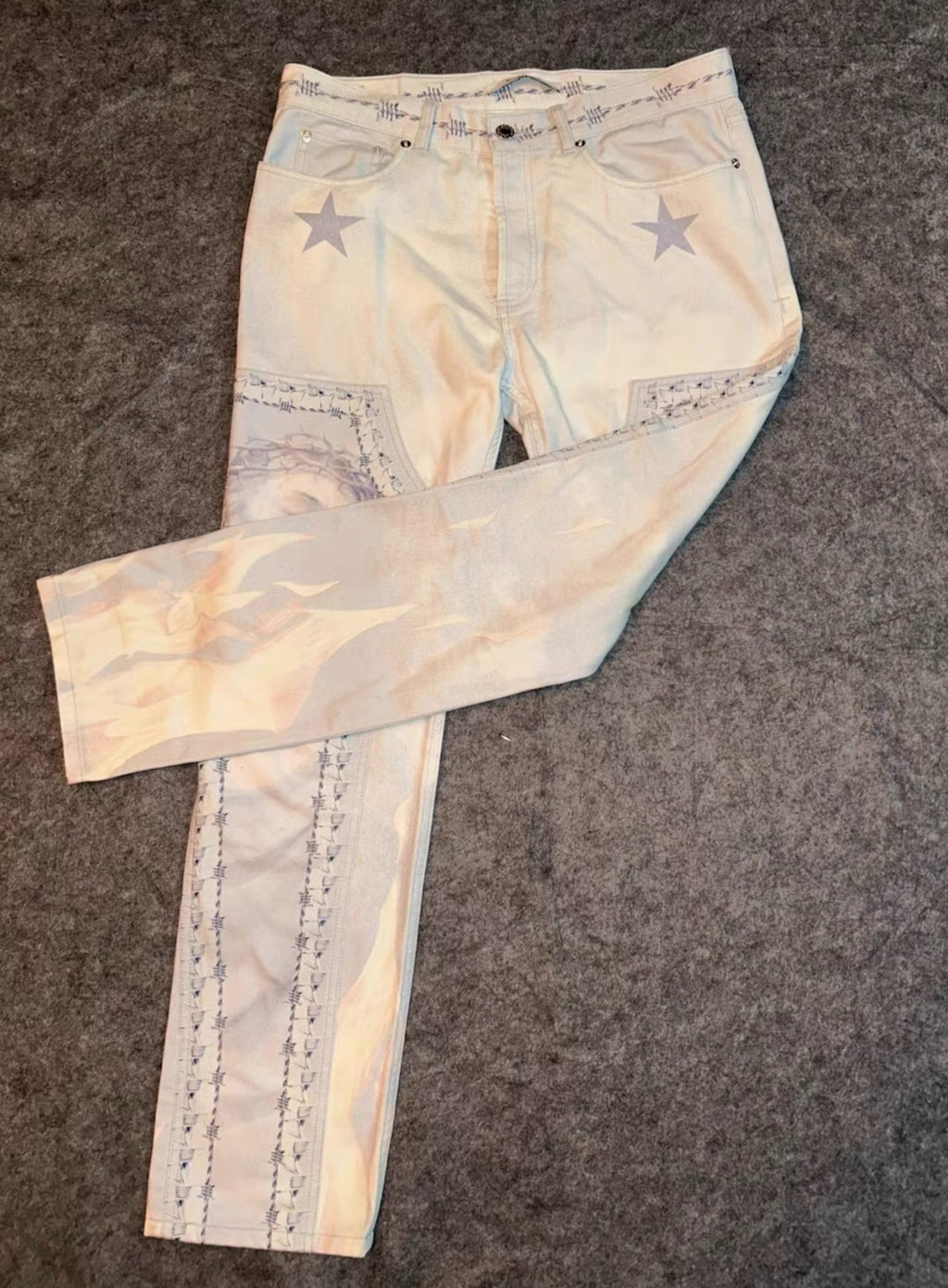 Givenchy 'Jesus' Portrait Jeans