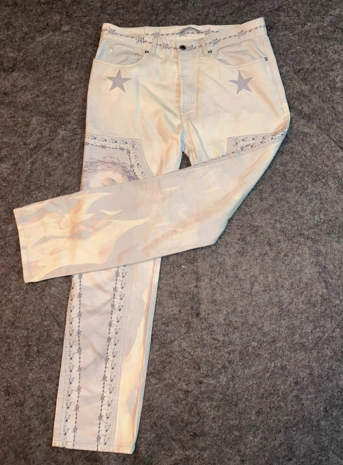 Givenchy 'Jesus' Portrait Jeans