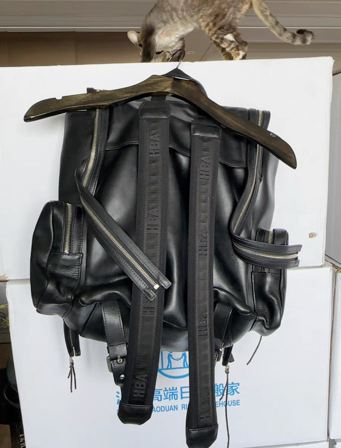 Hood By Air Leather Backpack (Runway)