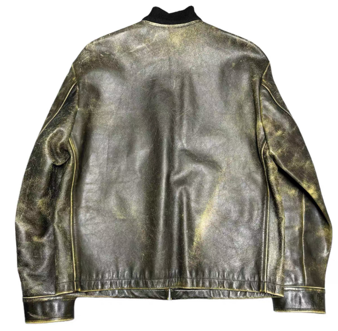 Yohji Yamamoto Y's 92AW Cracked Leather Jacket